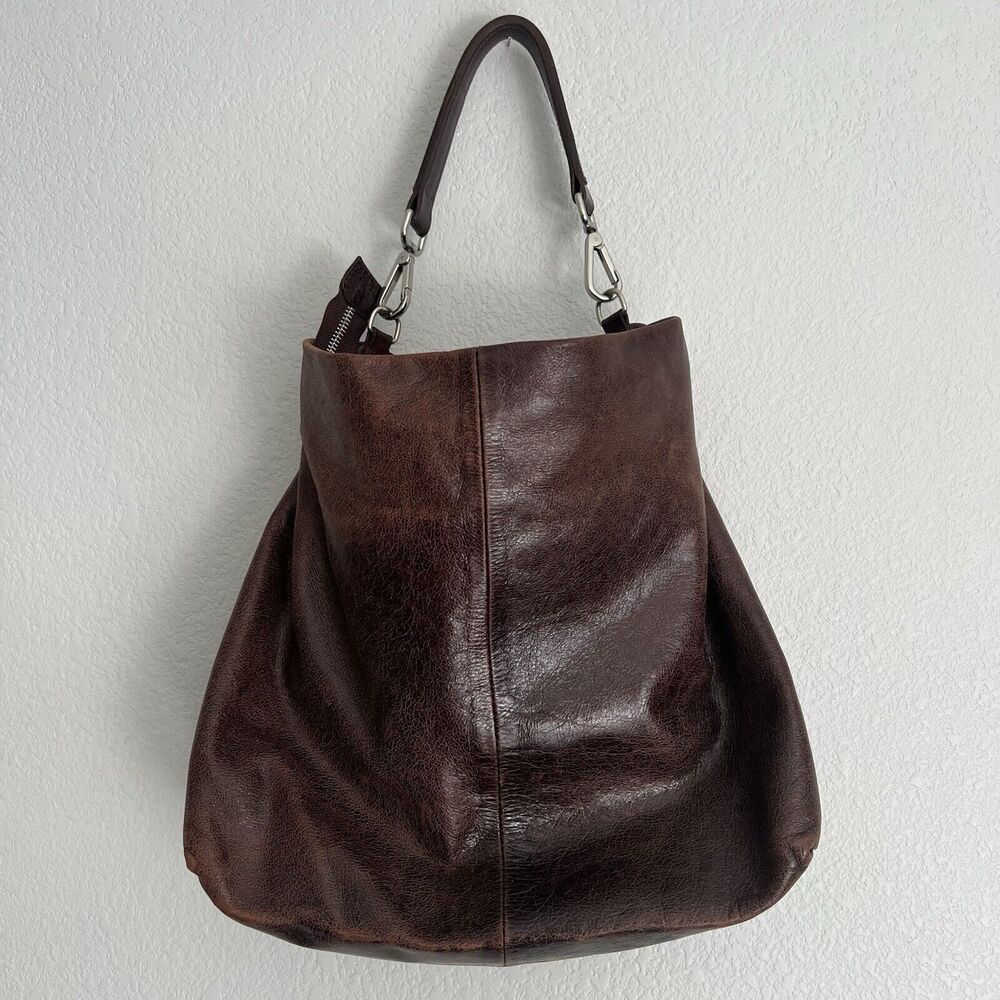 Gianni Chiarini Brown Leather Hobo Bag
